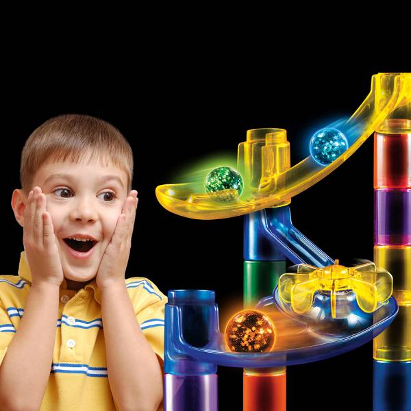 National Geographic - Glow-In-The-Dark Marble Run (50 piece set)