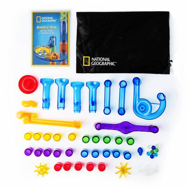 National Geographic - Glow-In-The-Dark Marble Run (50 piece set)