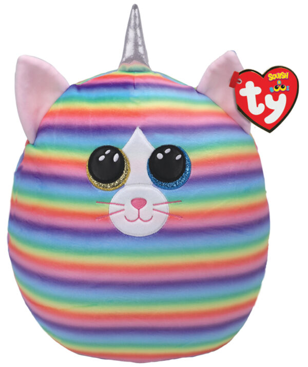 Ty Squish-A-Boo - Large Plush - Heather the Pastel Stripped Cat