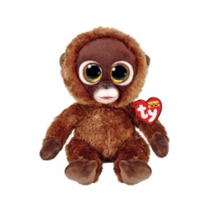 Ty Beanie Boos - Regular Plush - Chessie the Brown Monkey