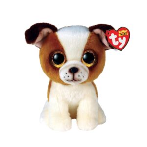 Ty Beanie Boos - Regular Plush - Hugo the Brown & White Dog