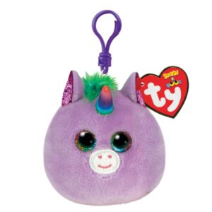 Ty Squish-A-Boo Clip - Rosette the Unicorn