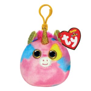 Ty Squish-A-Boo Clip - Fantasia the Unicorn