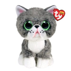 Ty Beanie Boos - Regular Plush - Fergus the Grey Cat