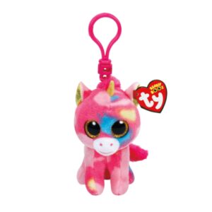 Ty Beanie Boos - Plush Clip - Fantasia the Multicoloured Unicorn