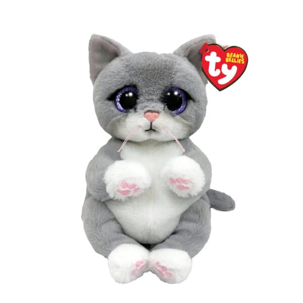 Ty Beanie Bellies - Regular Plush - Morgan the Grey Cat