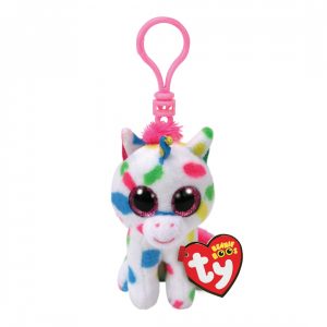 Ty Beanie Boos - Plush Clip - Harmonie Speckled Unicorn