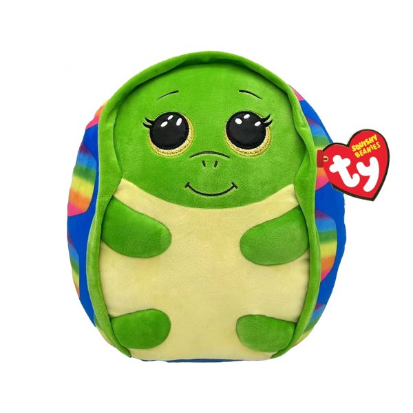 Ty Squish-A-Boo - Medium Plush - Shrugs the Rainbow Turtle