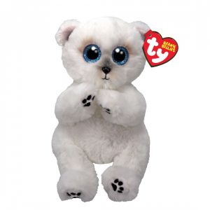 Ty Beanie Bellies - Regular Plush - Wuzzy the White Bear